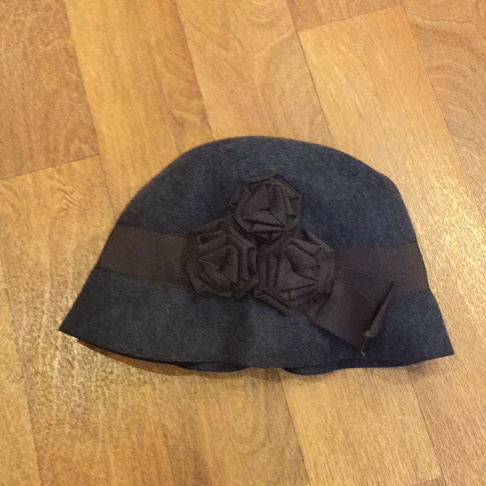 Anthropologie wool cloche hat